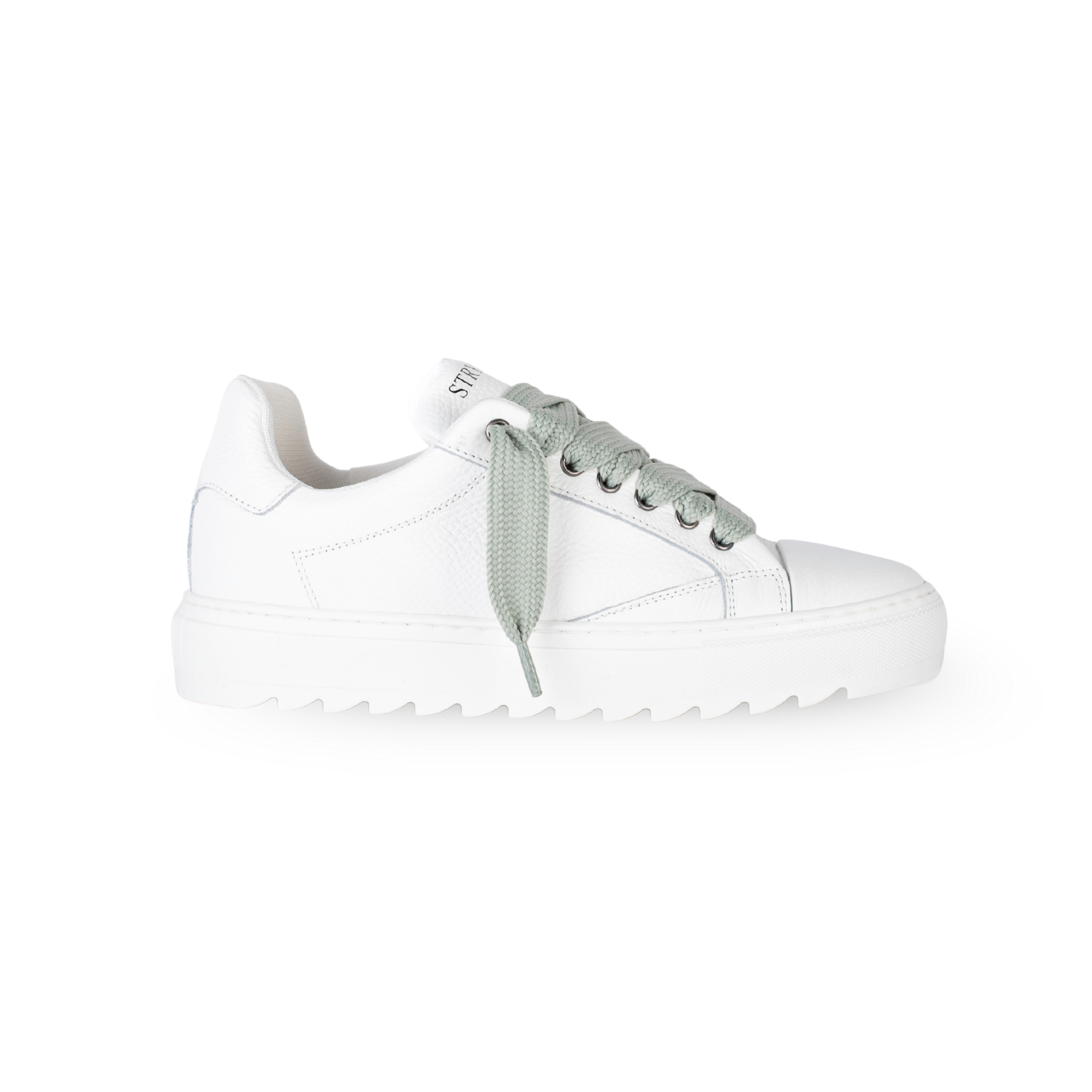 StrikeOne - White Green Leather