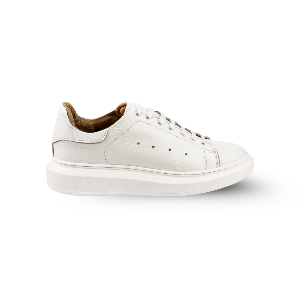 Sneakers in pelle martellata