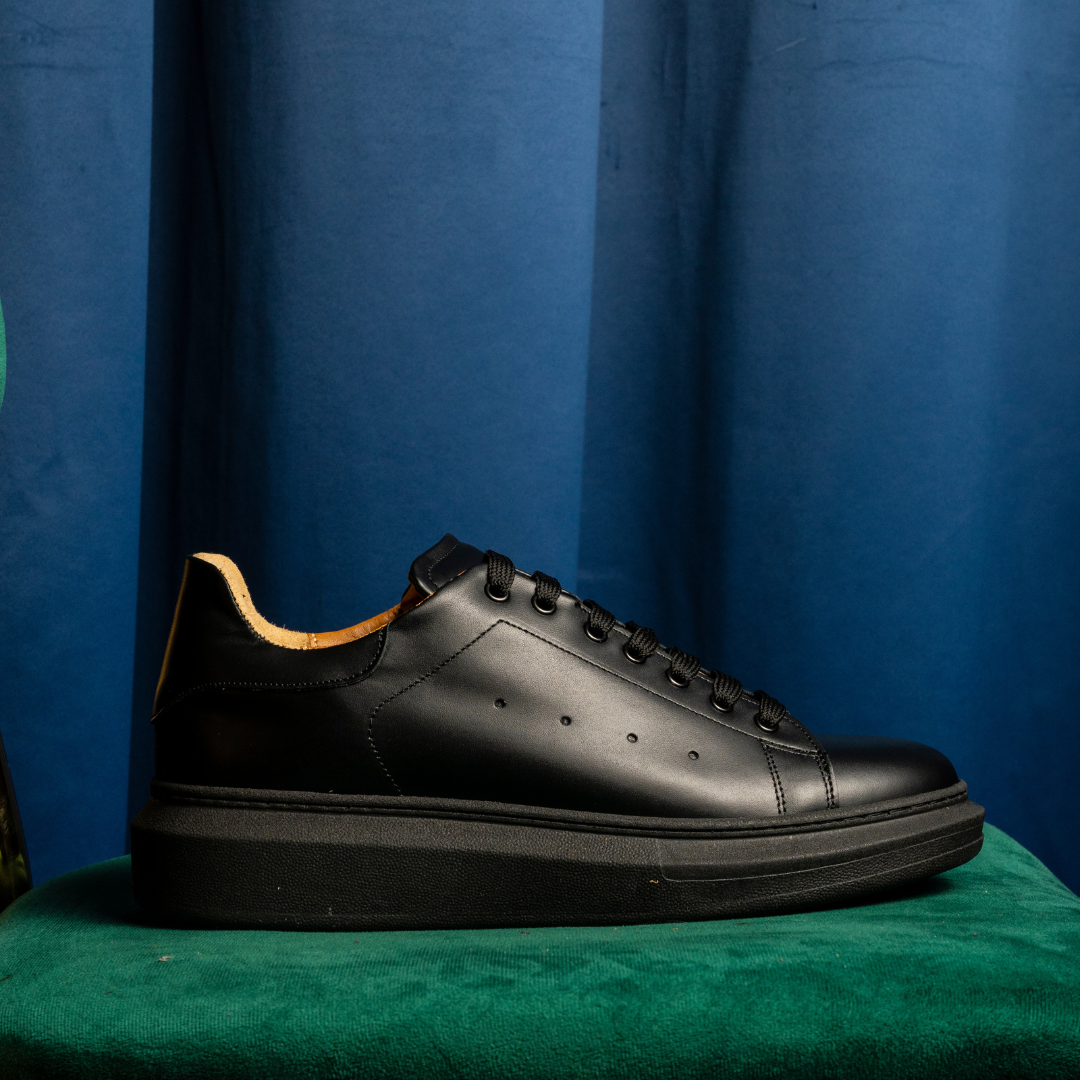 Sneakers in pelle liscia
