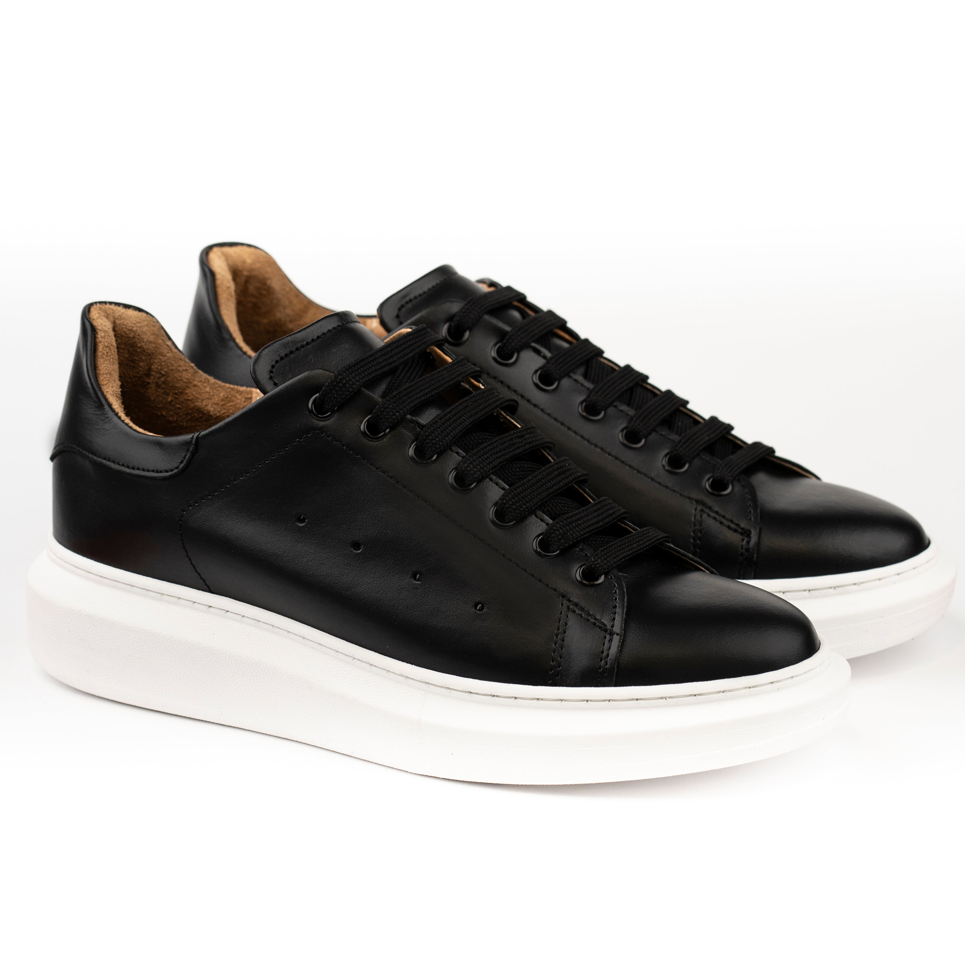 Sneakers in pelle liscia