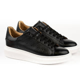 Sneakers in pelle martellata