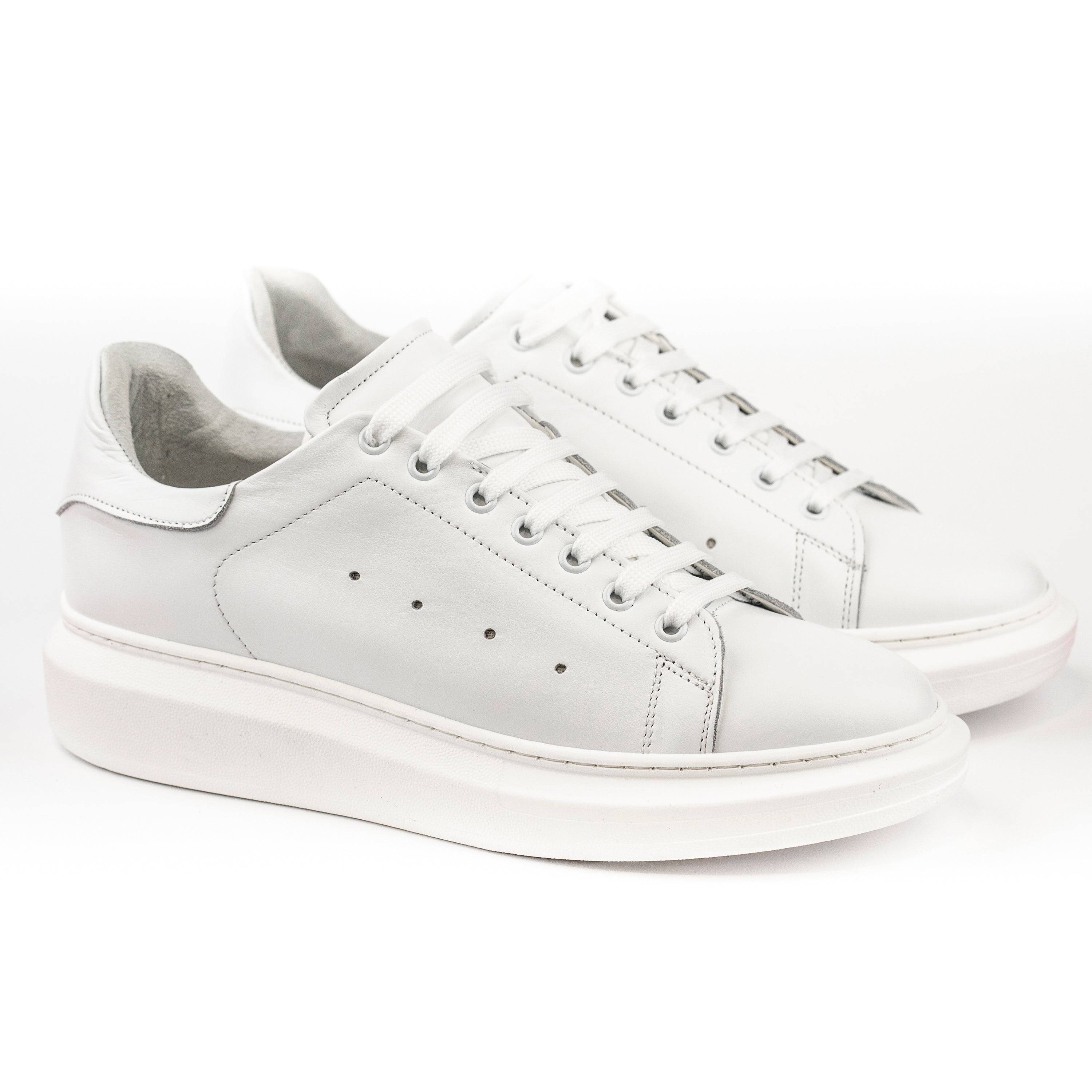 Sneakers in pelle liscia