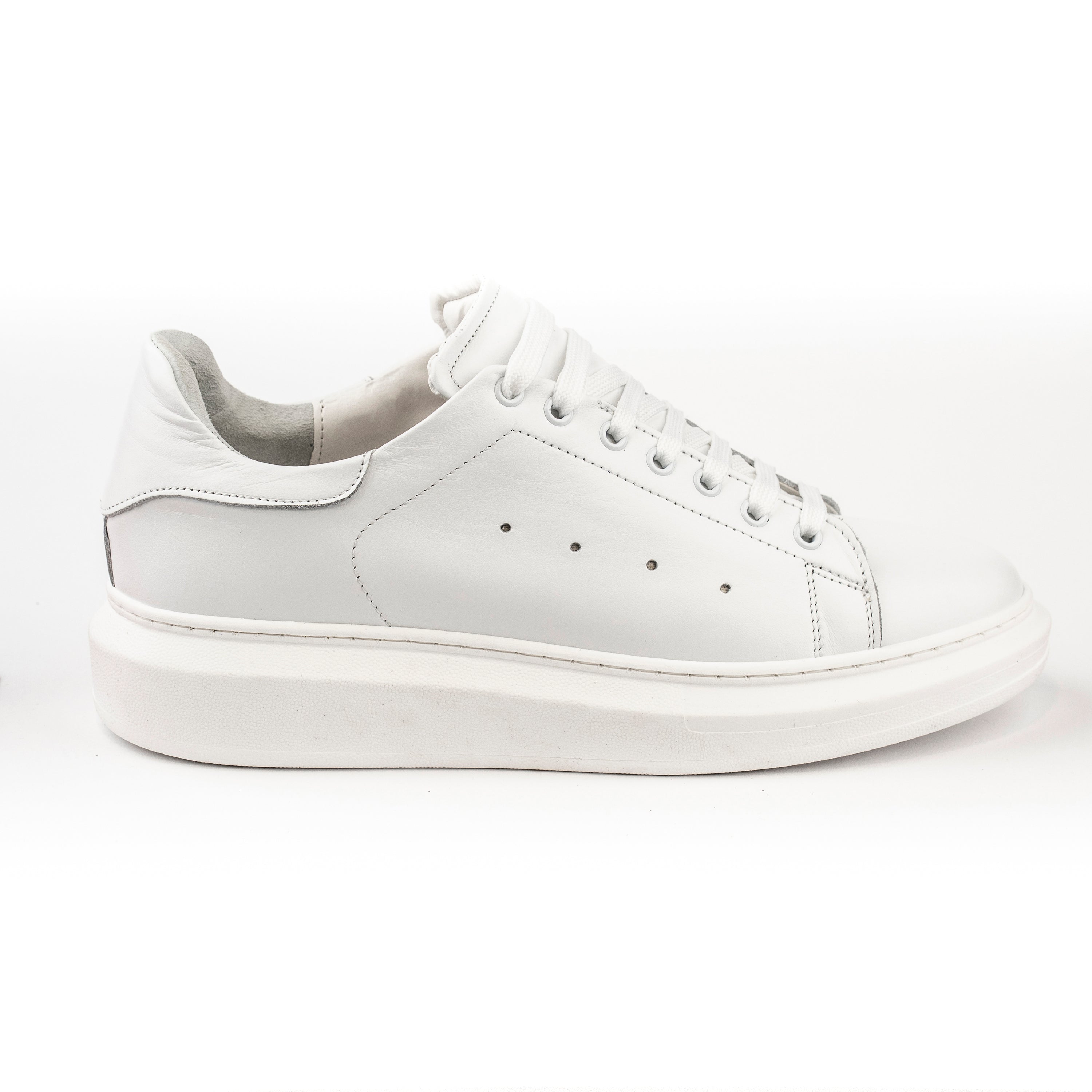 Sneakers in pelle liscia